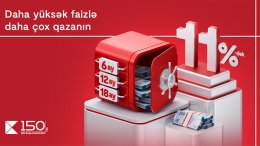 Yeni ilə yüksək gəlirlə: Kapital Bank depozit faizlərini 11%-ə qaldırdı®