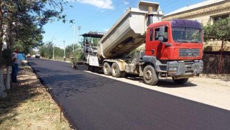 Qazaxda yeni çəkilən yol çöküb – FOTO