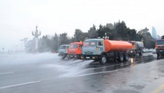 Bakıda gücləndirilmiş dezinfeksiya işləri aparılır