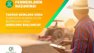 Təkrar əkinlərə görə subsidiya üçün müraciətlərin qəbulu başladı