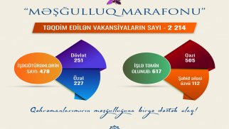 “Məşğulluq marafonu”na qoşulan işəgötürənlərin sayı açıqlandı