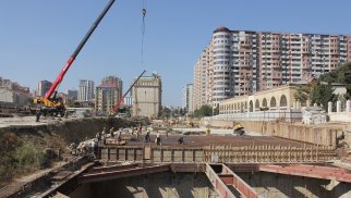 Bakıda yeni metro stansiyasının inşasına başlanıldı - FOTO