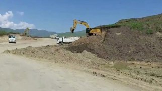 Laçında hava limanı tikintisi davam edir (VİDEO)