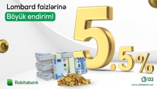 “Rabitəbank”dan lombard kreditinə böyük endirim (R)