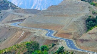 Laçın şəhərindən yan keçən yeni avtomobil yolunun tikintisi yekunlaşdı (FOTOLAR)