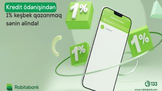 Rabita Mobile ilə kredit ödənişləri 1% keşbek qazandırır! (R)