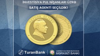 TuranBank Mərkəzi Bank tərəfindən investisiya pul nişanları üzrə satış agenti seçildi