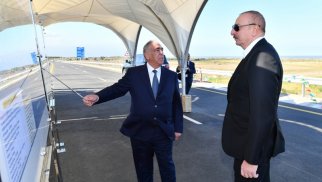 Prezident Qubada ödənişli yeni avtomobil yolunun açılışında iştirak etdi (YENİLƏNİB)