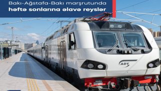 Bakı-Ağstafa-Bakı dəmir yolu marşrutu üzrə əlavə reyslər təyin edilib