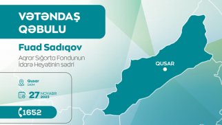Fuad Sadıqov Qusarda vətəndaşları qəbul edəcək