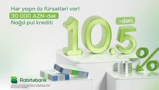 Rabitəbank nağd pul krediti üzrə faizləri aşağı saldı ®