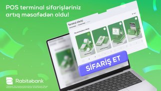 Rabitəbank ilə POS terminal sifarişi artıq məsafədən ®