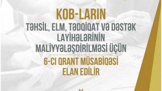 KOB-ların layihələrinin maliyyələşdirilməsi üçün müsabiqə elan edilib