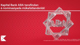 Kapital Bank 6 nominasiyada mükafatlandırıldı®