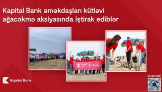 Kapital Bank əməkdaşları kütləvi ağacəkmə aksiyasında iştirak ediblər®
