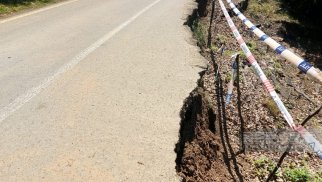 Bakıda bu yol 20 gündə ikinci dəfə çökdü-VİDEO