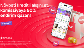 Umico kredit xətti ilə alış-verişə 50% komissiya endirimi®