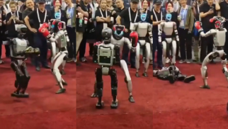 Çində insanabənzər robotlar döyüşdürüldü