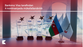 Kapital Bank rəqəmsal ödəmələrdə dünya lideri olan Visa şirkəti tərəfindən 4 mükafata layiq görüldü®