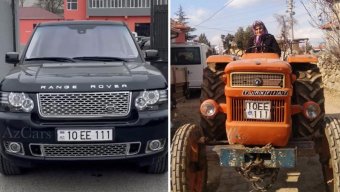 Azərbaycan nömrəli avtomobil qaydaları pozdu, cərimə traktor sürücüsü qadına yazıldı (FOTO)