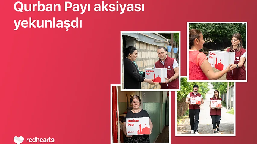 Qırmızı Ürəklər Fondunun “Qurban payı” aksiyası çərçivəsində 400 ailəyə yardım edildi
