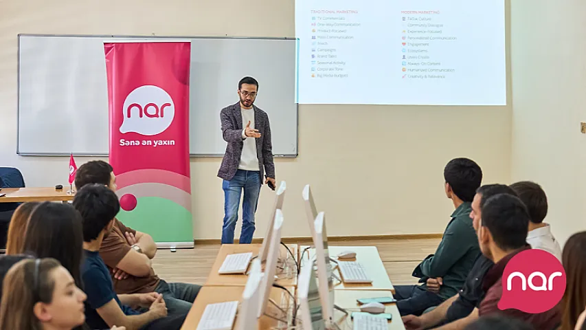 “Nar” Gəncədə tələbələr üçün marketinq və karyera təlimləri təşkil edib