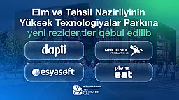 Yüksək Texnologiyalar Parkına 4 yeni rezident qəbul edilib