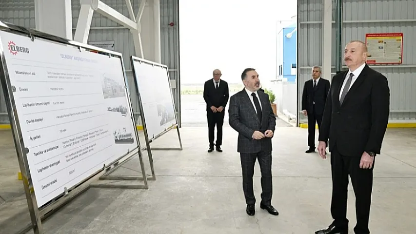 Prezident zavodun açılışında iştirak edib