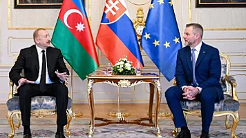 Azərbaycan və Slovakiya prezidentləri mətbuata bəyanatlarla çıxış ediblər