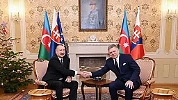 Состоялась встреча Ильхама Алиева с Робертом Фицо в формате один на один