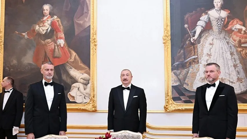 Bratislavada Prezident İlham Əliyevin şərəfinə rəsmi ziyafət verilib 