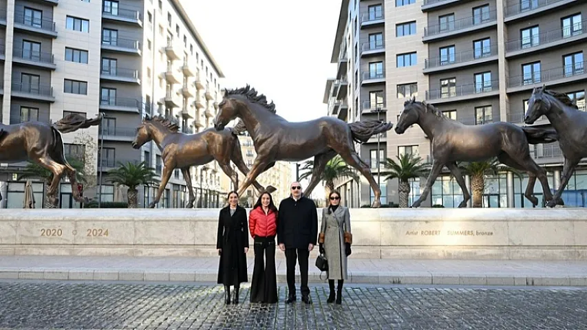 Prezident ailəsi ilə birlikdə “Ağ Şəhər”də