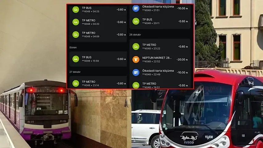 Metro və avtobusdan istifadə edilmədiyi halda kart balansından gediş haqqı NİYƏ ÇIXILIR?