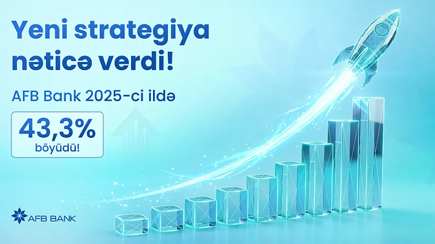 Yeni strategiya nəticə verdi: AFB Bank 2025-ci ildə 43,3% böyüdü!