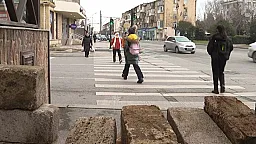 "Öz kardeşlər" Bakıda piyada keçidini zəbt etdi 