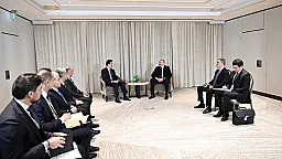 İlham Əliyev Münxendə İraq Kürdüstan Regionunun başçısı ilə görüşüb