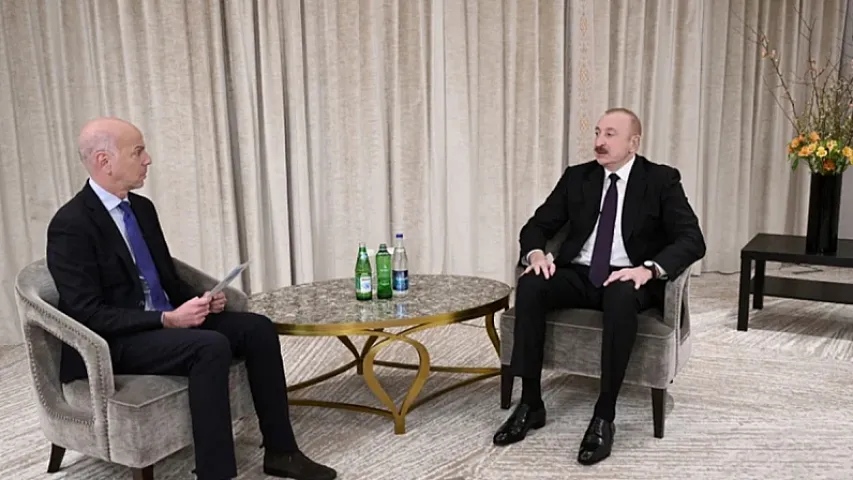 İlham Əliyev Münhendə "France 24" telekanalına müsahibə verdi
