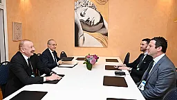 İlham Əliyev Münxendə “The Goldman Sachs”ın qlobal məsələlər üzrə prezidenti ilə görüşüb