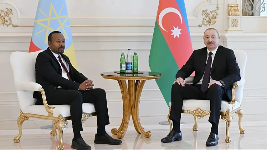 İlham Əliyev Efiopiyanın Baş naziri ilə görüşdü