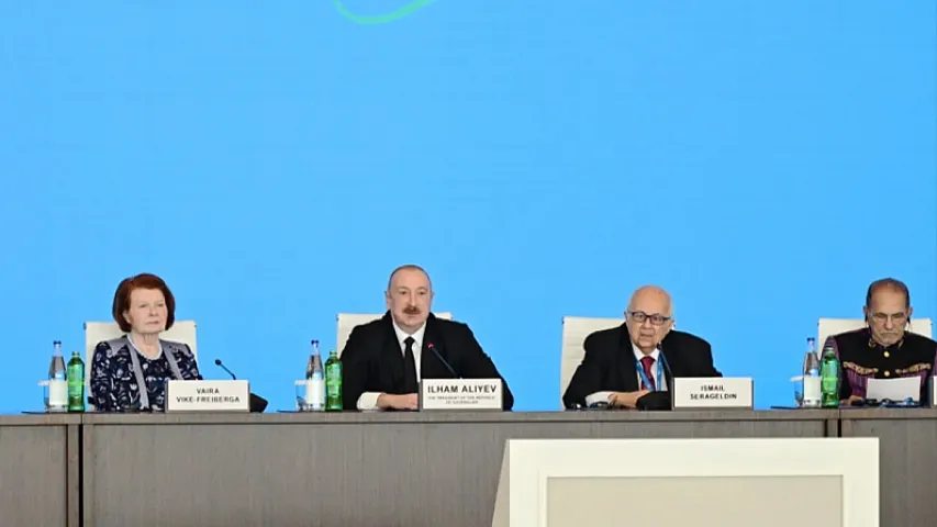 İlham Əliyevin sosial şəbəkə hesablarında XIII Qlobal Bakı Forumu ilə bağlı videoçarx paylaşılıb