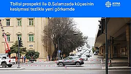 Paytaxtın bu prospektində hərəkət sxemi dəyişir