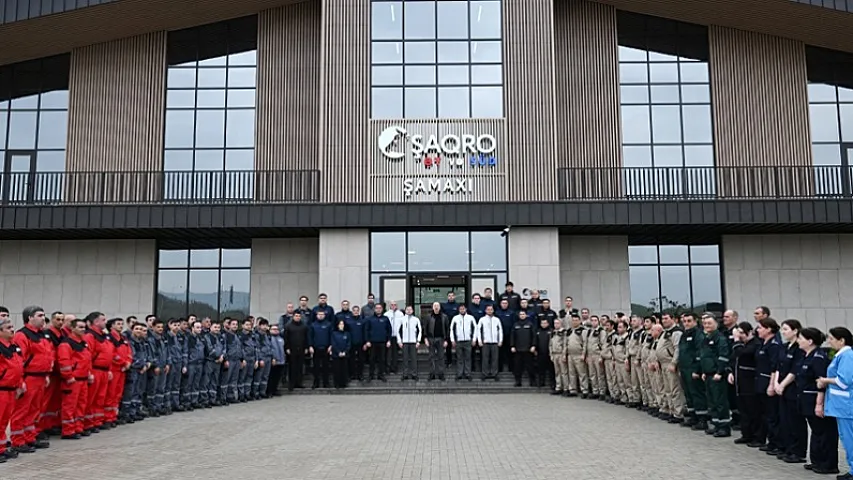 Prezident Şamaxıda "Şirvan Aqro" kompleksinin açılışında (FOTO)