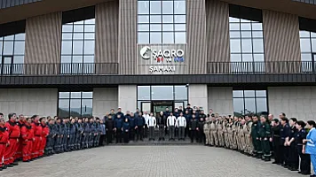 Prezident Şamaxıda "Şirvan Aqro" kompleksinin açılışında (FOTO)