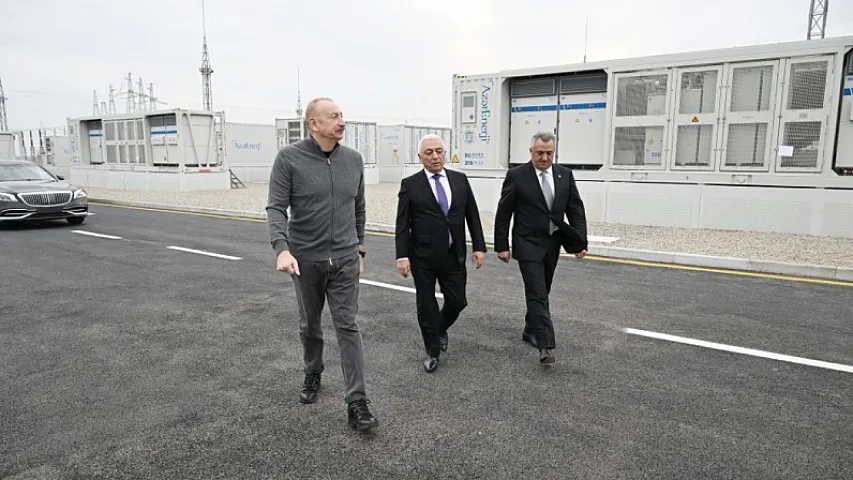 Prezident İlham Əliyev “Abşeron” Batareya Enerji Saxlanc Mərkəzinin açılışında iştirak edib