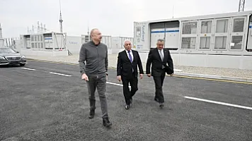 Prezident İlham Əliyev “Abşeron” Batareya Enerji Saxlanc Mərkəzinin açılışında iştirak edib
