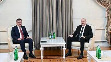 İlham Əliyev Türkiyənin Vitse-prezidentini qəbul edib