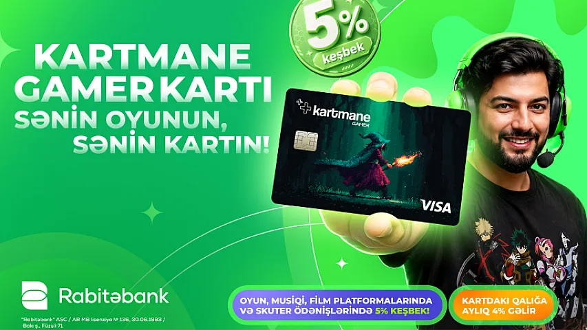 Rabitəbank "Gamer"lər üçün yeni kart məhsulunu təqdim etdi