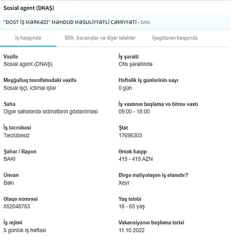 İşsizlərin nəzərinə! Sürücü 1300 AZN maaş <span style="color: #ff0000;">(SİYAHI)</span>