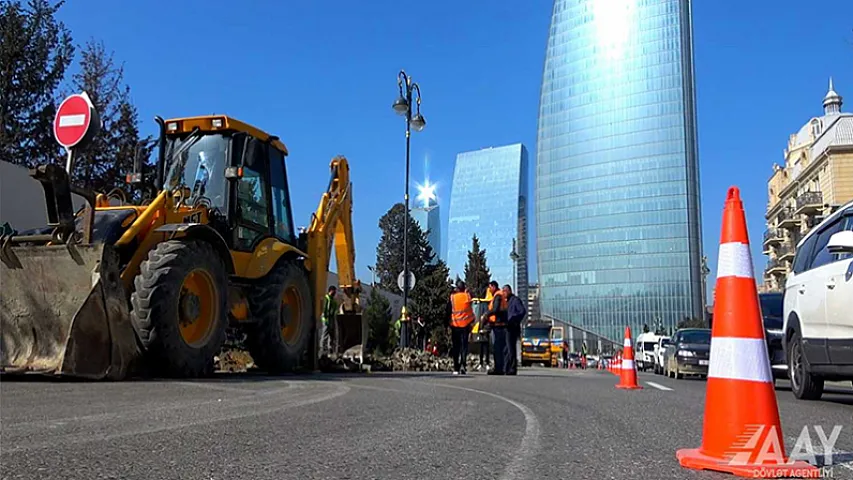 8 Noyabr prospektində nəqliyyatın hərəkəti məhdudlaşdırılacaq