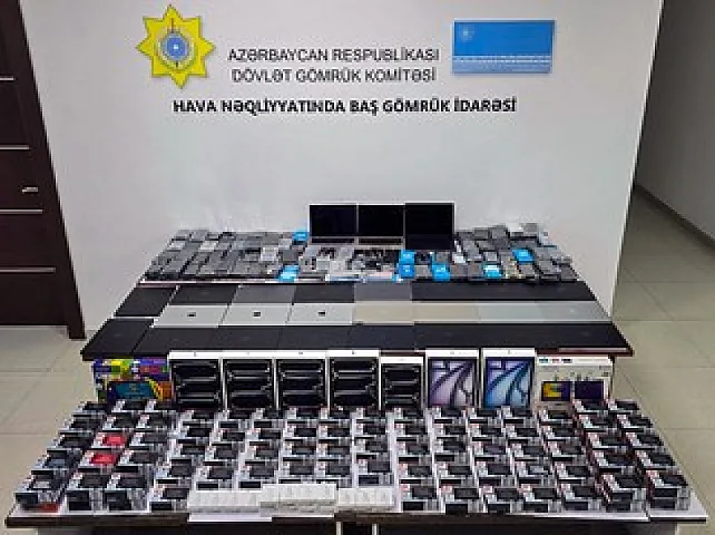 Azərbaycana qanunsuz gətirilən kompüter, planşet və mobil telefonlar aşkarlanıb